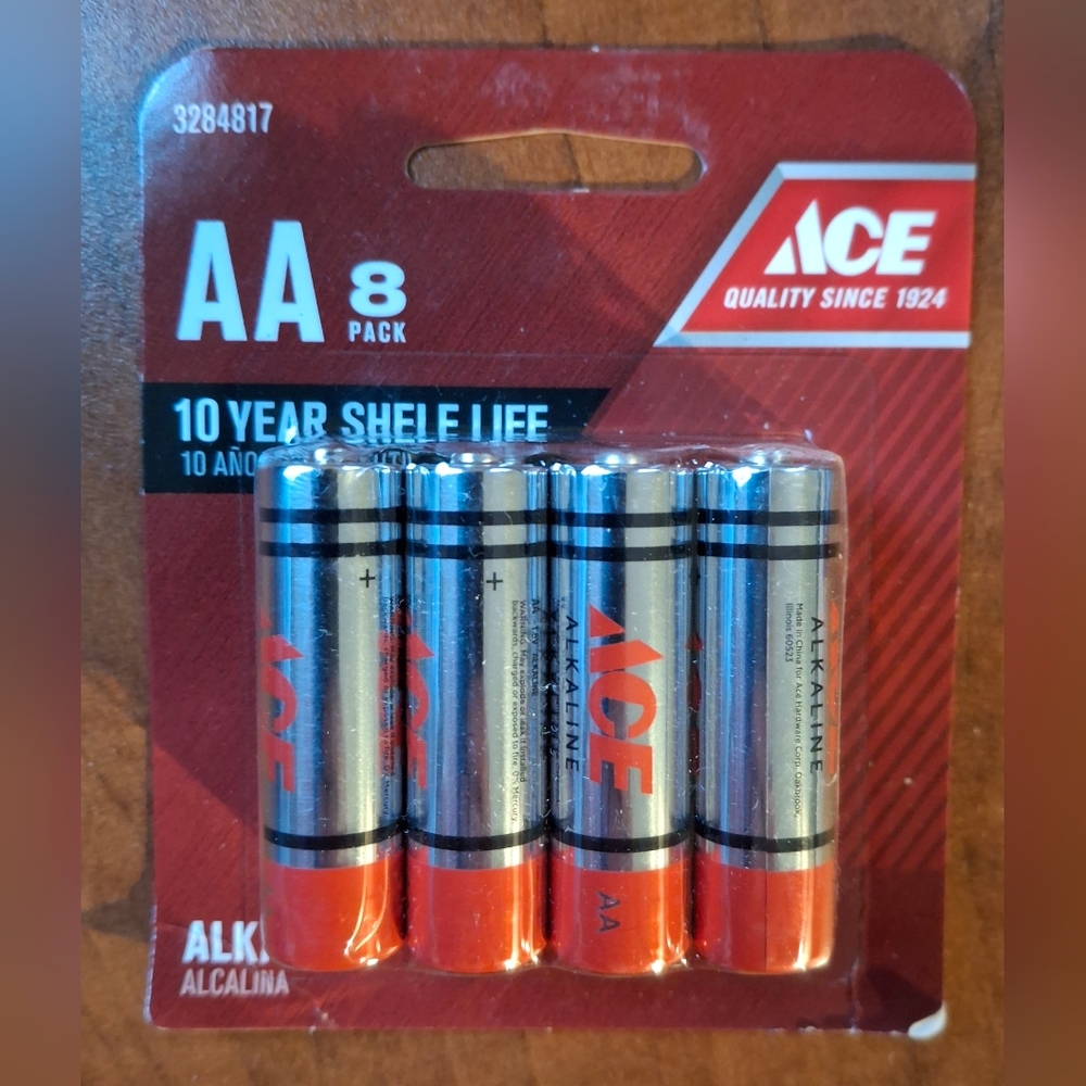 ACE AA Alkaline Batteries 8-Pack